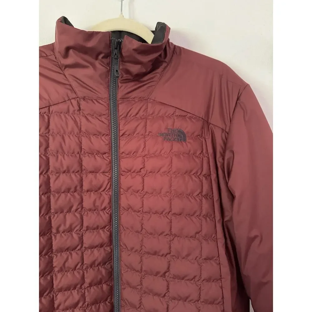 The North Face ThermoBall Eco Quilted Winter Puffer Jacket Brown Mens Medium